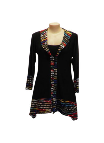rail-collar-point-jacket plus size Jackets