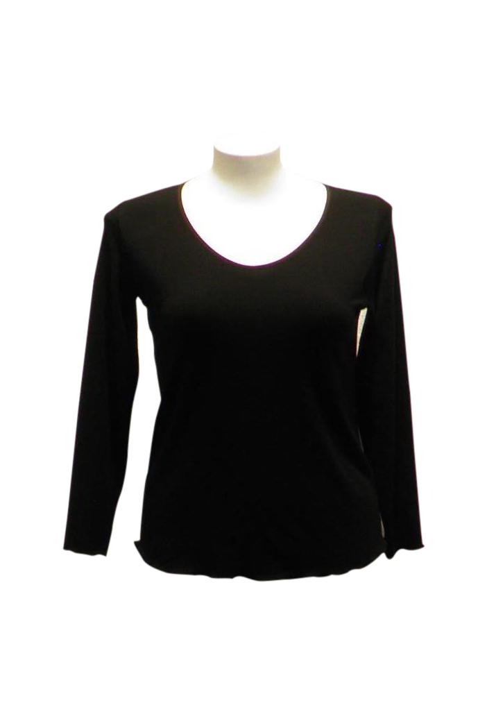 Scoop Neck L/S Top - Shadze of Lace Scoop Neck L/S Top