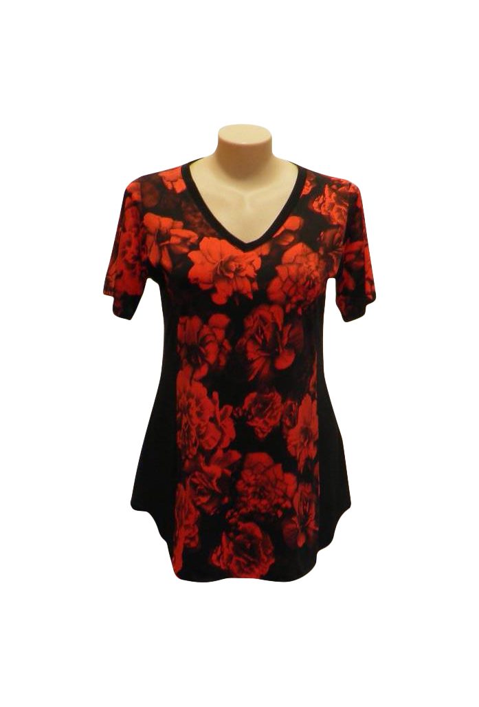 Rose detail top