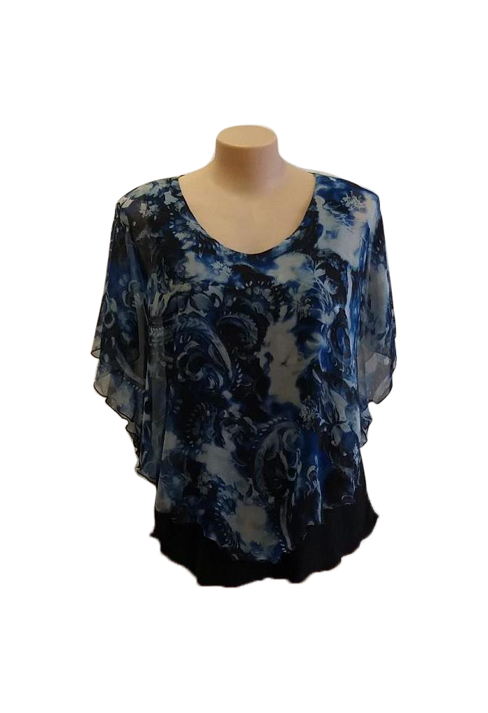 Blue Penny Top - Shadze of Lace Blue Penny Top