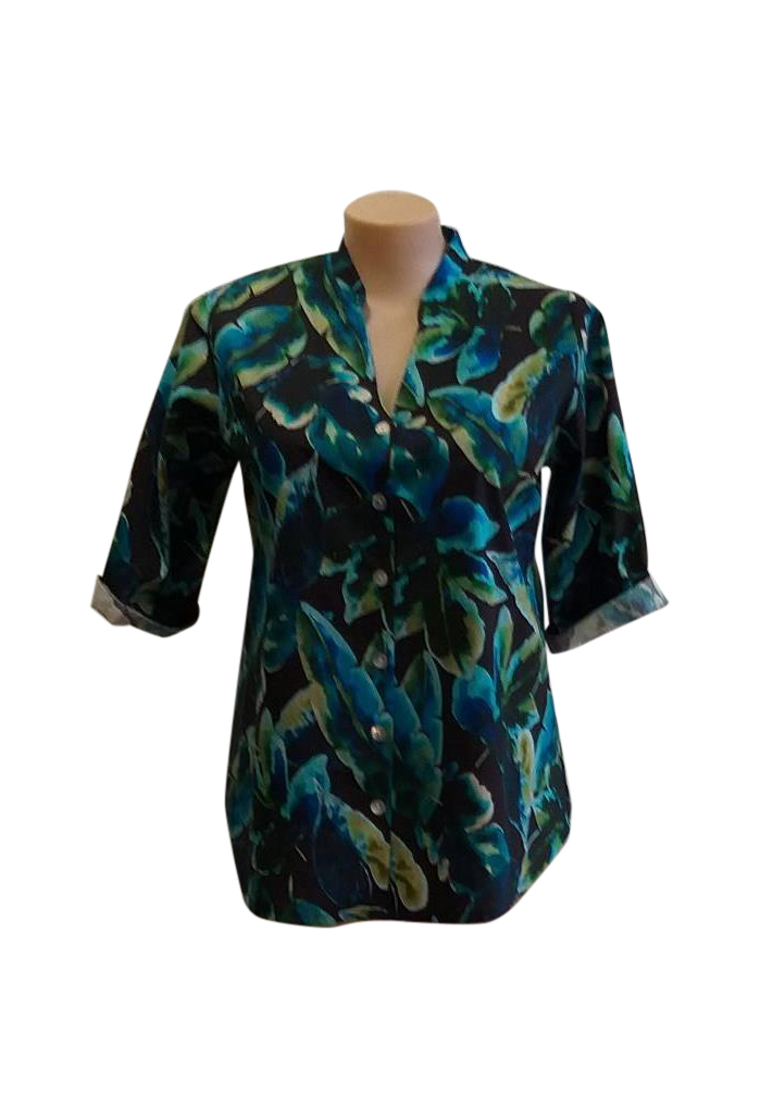 Teal Shirt - Shadze of Lace Teal Shirt